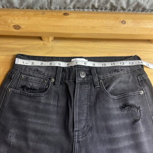 NWOT Revolve Pistola Charlie High Rise Straight Crop Leg Distressed Jeans 26 - Picture 10 of 12